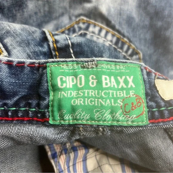 Cipo & Baxx Medium Wash Regular Fit Jeans Mens Size 29x32 A021022